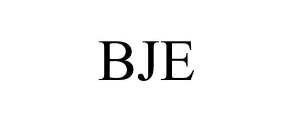 Trademark Logo BJE