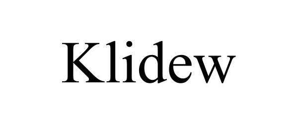 Trademark Logo KLIDEW