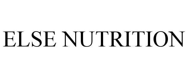 Trademark Logo ELSE NUTRITION