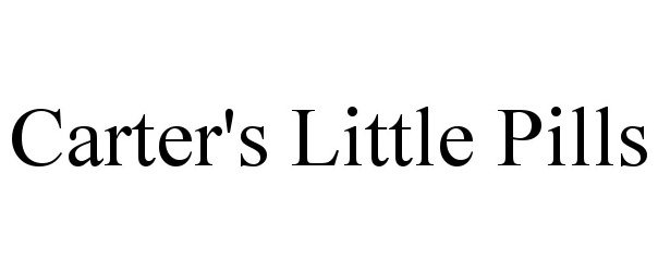 Trademark Logo CARTER'S LITTLE PILLS