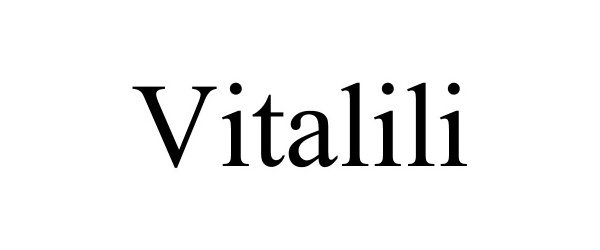 Trademark Logo VITALILI