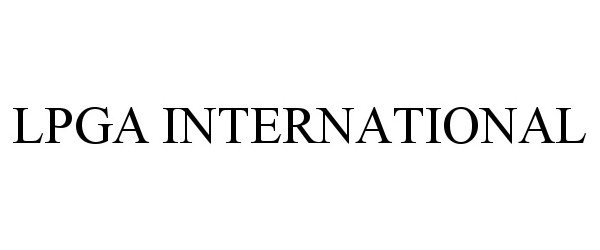 Trademark Logo LPGA INTERNATIONAL