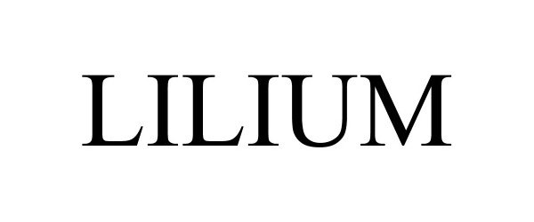 Trademark Logo LILIUM