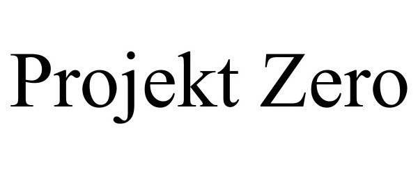 Trademark Logo PROJEKT ZERO