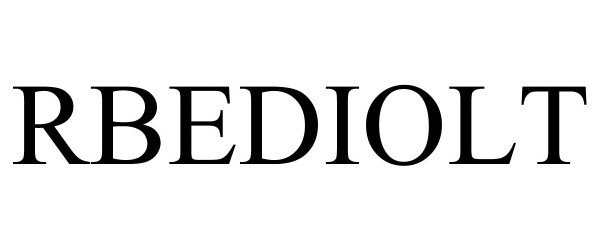 Trademark Logo RBEDIOLT