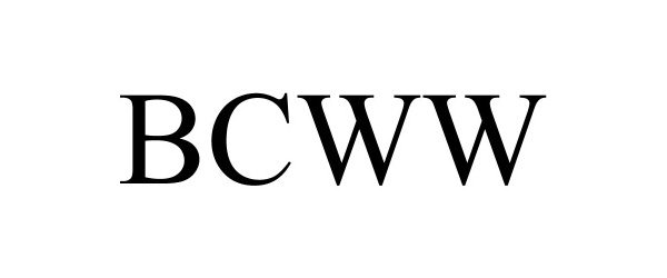 Trademark Logo BCWW