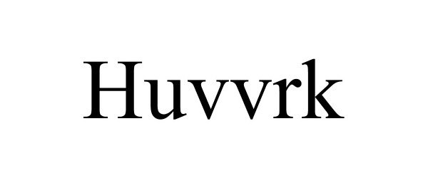 Trademark Logo HUVVRK
