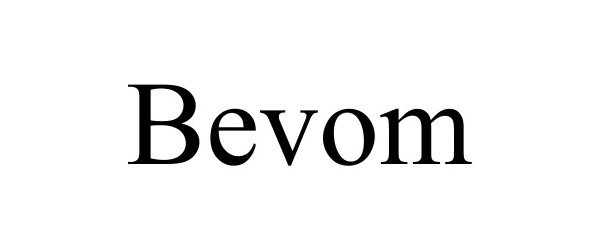 Trademark Logo BEVOM