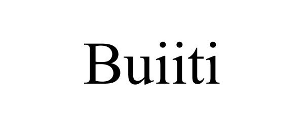 Trademark Logo BUIITI