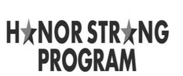 Trademark Logo HONOR STRONG PROGRAM