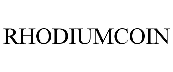 Trademark Logo RHODIUMCOIN