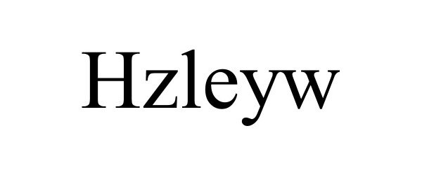 Trademark Logo HZLEYW