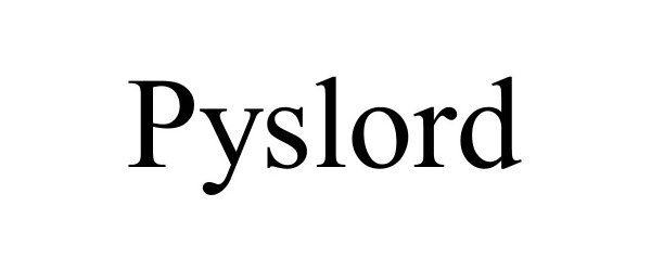 Trademark Logo PYSLORD