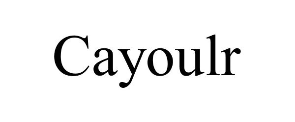 Trademark Logo CAYOULR