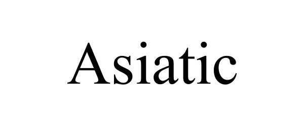 Trademark Logo ASIATIC
