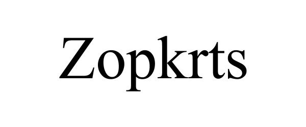  ZOPKRTS