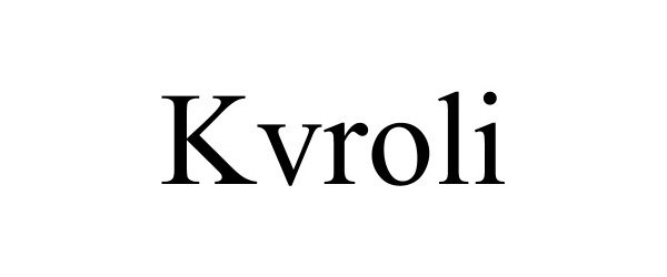 Trademark Logo KVROLI