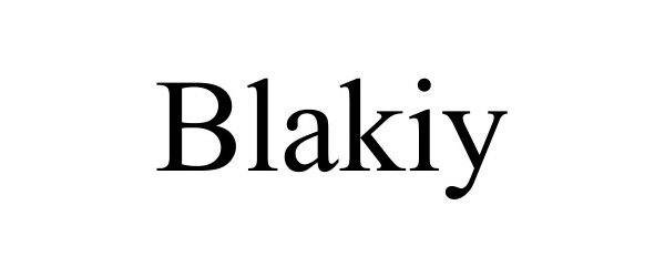 Trademark Logo BLAKIY