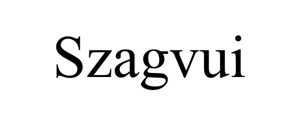 Trademark Logo SZAGVUI