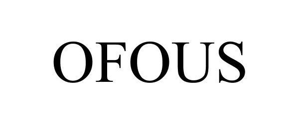 Trademark Logo OFOUS