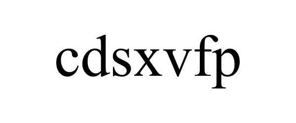 Trademark Logo CDSXVFP