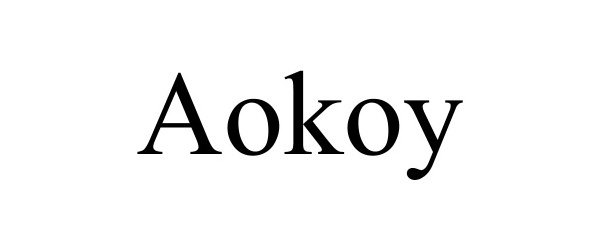 Trademark Logo AOKOY