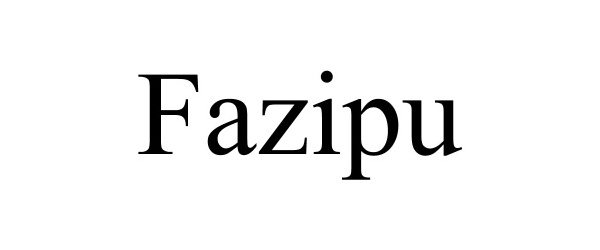 Trademark Logo FAZIPU