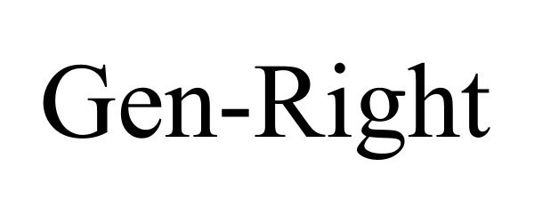 Trademark Logo GEN-RIGHT