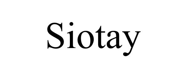 Trademark Logo SIOTAY