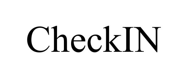 Trademark Logo CHECKIN