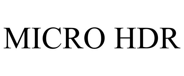  MICRO HDR