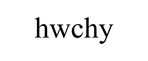 Trademark Logo HWCHY