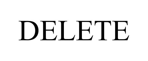 Trademark Logo DELETE