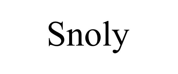 Trademark Logo SNOLY
