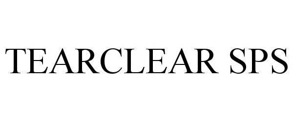 Trademark Logo TEARCLEAR SPS