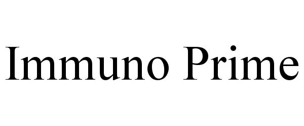 Trademark Logo IMMUNO PRIME