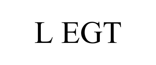 Trademark Logo L EGT