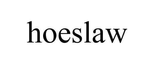 Trademark Logo HOESLAW
