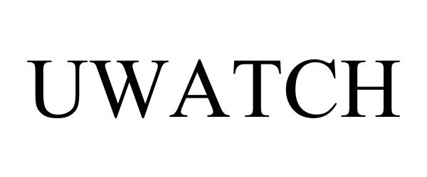 Trademark Logo UWATCH