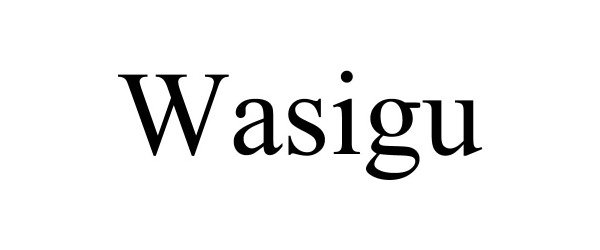 Trademark Logo WASIGU