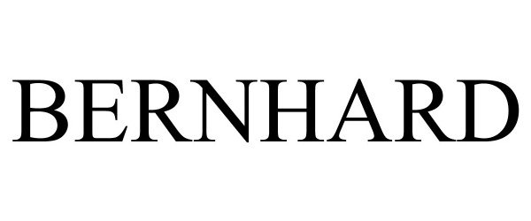 Trademark Logo BERNHARD