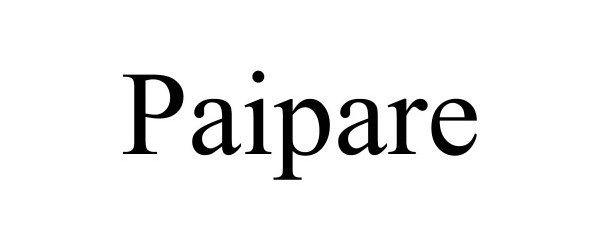 Trademark Logo PAIPARE