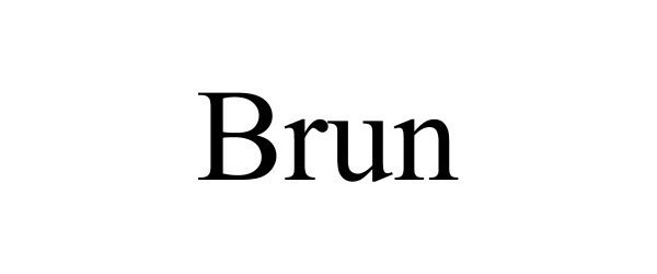 Trademark Logo BRUN