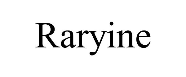 Trademark Logo RARYINE