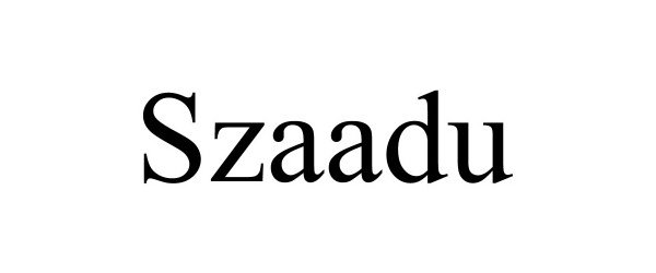 Trademark Logo SZAADU