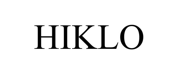 Trademark Logo HIKLO