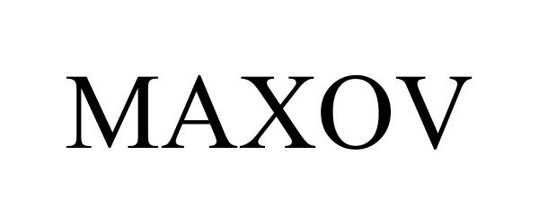 Trademark Logo MAXOV