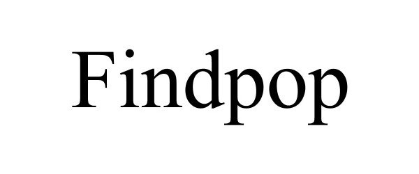 Trademark Logo FINDPOP