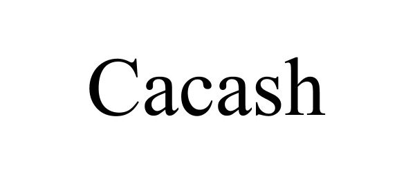 Trademark Logo CACASH