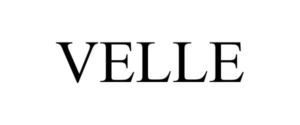 Trademark Logo VELLE